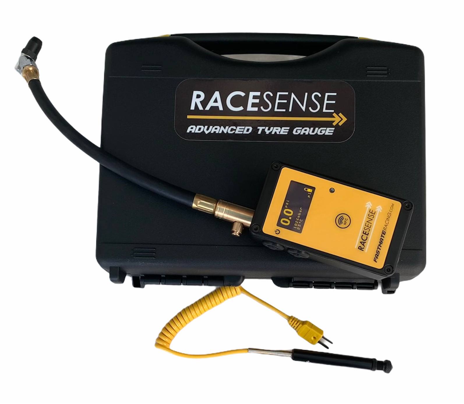 Fast response adjustable racing tyre temperature probe type K.